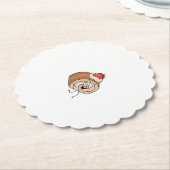 Thema cake, cake ontwerp kartonnen onderzetters (Gekanteld)