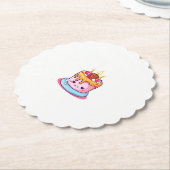 Thema cake, cake ontwerp, leuke cake kartonnen onderzetters (Gekanteld)
