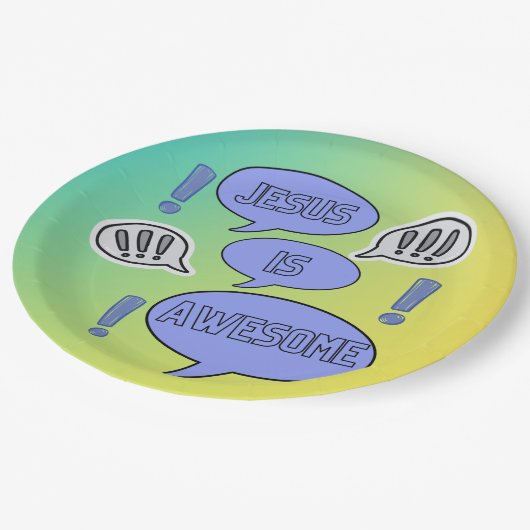 thema Christelijke partijsoftware Papieren Bordje (Gekanteld)