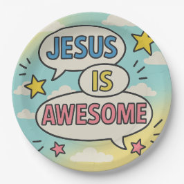 thema Christelijke partijsoftware Papieren Bordje