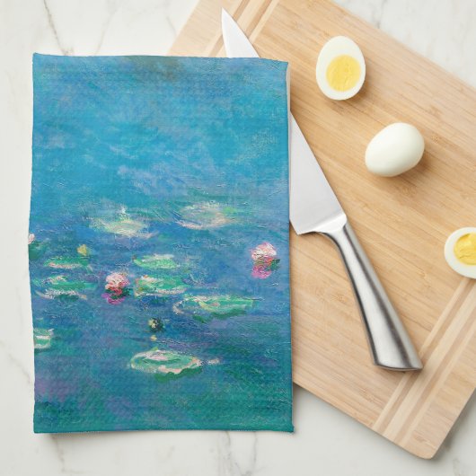 THEMA : CLAUDE MONET : WATERLIS THEEDOEK (Quarter Fold)