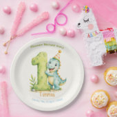 Thema Cute Dinosaur Papieren Bordje (Feest)