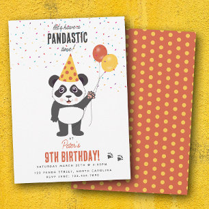Thema Cute Panda Beer Verjaardagsfeestje Kawaii Ki Kaart