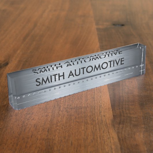 Thema Desk Plaque voor auto's Naambordje (Zijkant)
