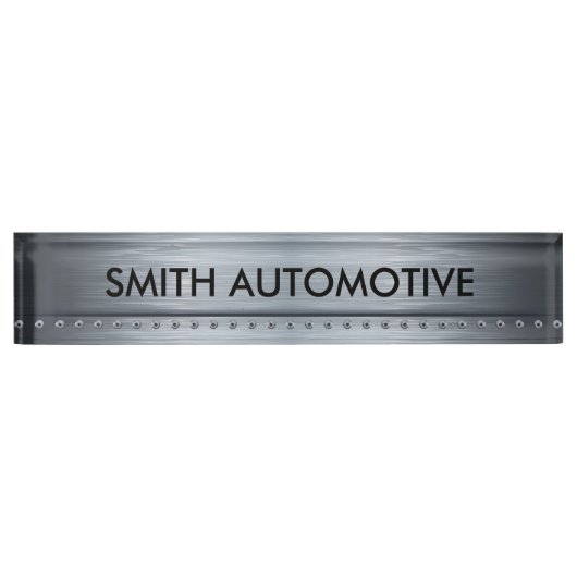 Thema Desk Plaque voor auto's Naambordje (Voorkant)