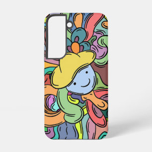 thema doodle art voor samsung galaxy s22 hoesje