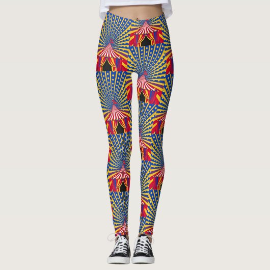Thema: Dotty Radiant Motion Circus Leggings (Voorkant)