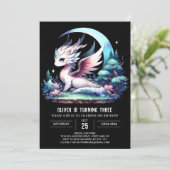 Thema Elegant Dragon Verjaardag Kaart (Staand voorkant)