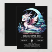 Thema Elegant Dragon Verjaardag Kaart (Voorkant / Achterkant)