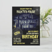 Thema, Escape Room, Birthday Party Kaart (Staand voorkant)