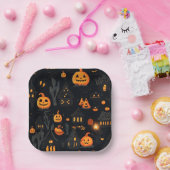 Thema Halloween Papieren Bordje (Feest)