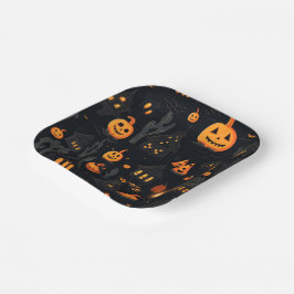 Thema Halloween Papieren Bordje
