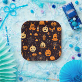 Thema Halloween Papieren Bordje (Feest)