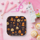 Thema Halloween Papieren Bordje (Feest)