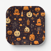 Thema Halloween Papieren Bordje (Voorkant)