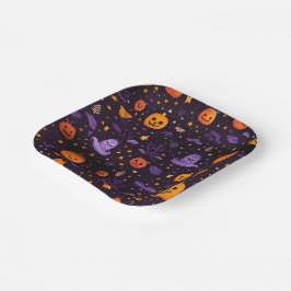 Thema Halloween Papieren Bordje
