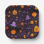 Thema Halloween Papieren Bordje (Voorkant)