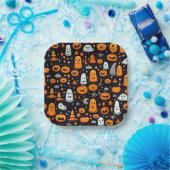 Thema Halloween Papieren Bordje (Feest)