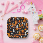 Thema Halloween Papieren Bordje (Feest)