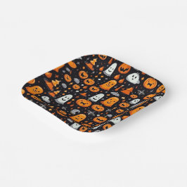 Thema Halloween Papieren Bordje
