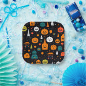 Thema Halloween Papieren Bordje (Feest)
