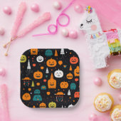 Thema Halloween Papieren Bordje (Feest)