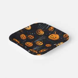 Thema Halloween Papieren Bordje