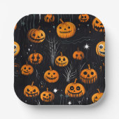 Thema Halloween Papieren Bordje (Voorkant)