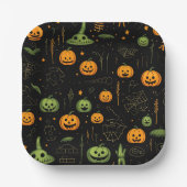 Thema Halloween Papieren Bordje (Voorkant)
