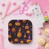 Thema Halloween Papieren Bordje (Feest)