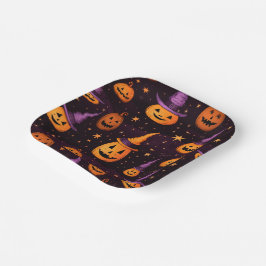 Thema Halloween Papieren Bordje