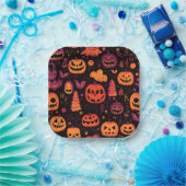 Thema Halloween Papieren Bordje (Feest)