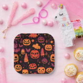 Thema Halloween Papieren Bordje (Feest)