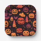 Thema Halloween Papieren Bordje (Voorkant)