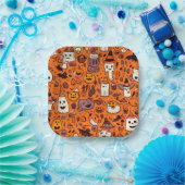 Thema Halloween Papieren Bordje (Feest)