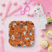 Thema Halloween Papieren Bordje (Feest)