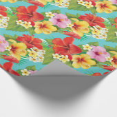 Thema Hawaiian Hibiscus Tropische eilanden Cadeaupapier (Hoek)
