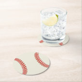 Thema honkbal sport ronde kartonnen onderzetter (Insitu)
