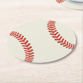 Thema honkbal sport ronde kartonnen onderzetter (Gebogen)