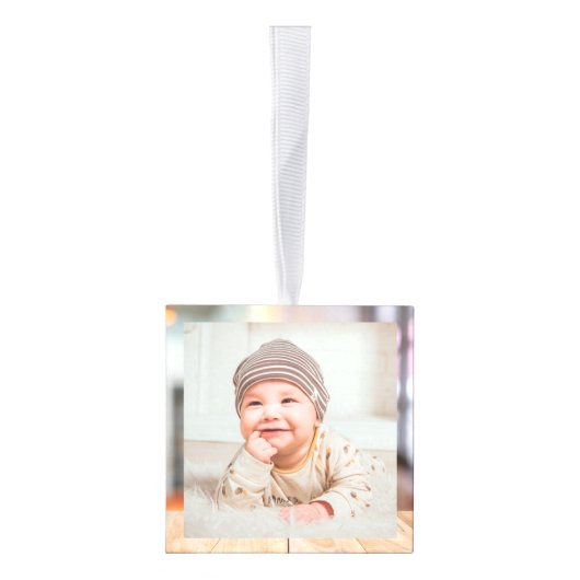 thema hout baby eerste Kerstmis drie Foto Decoratie (Rechts)