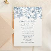 Thema Iets blauw voordat ik Vrijgezellenfeest doe Kaart