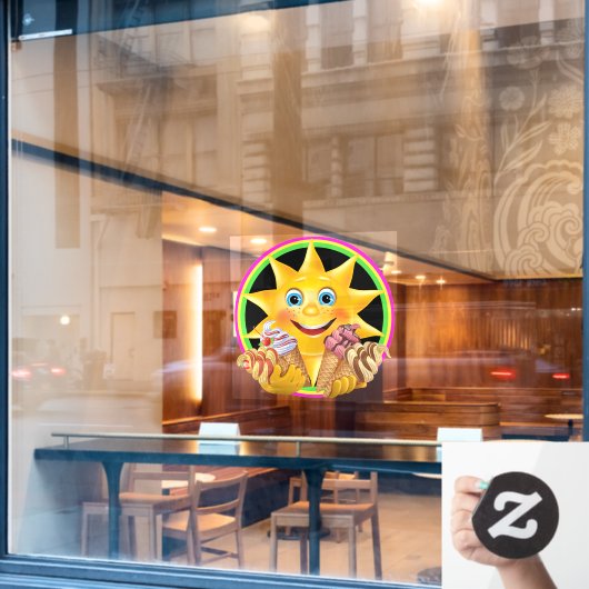 Thema ijs - Lekker! Raamsticker (Cafe Raam)