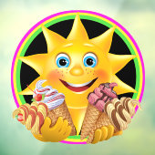 Thema ijs - Lekker! Raamsticker (Vel 3)