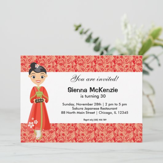 thema Japanse feestdag Kaart (Staand voorkant)