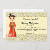 thema Japanse feestdag Kaart (Voorkant / Achterkant)