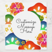 Thema Japanse Partij 001 Wijn Etiket (Enkel label)