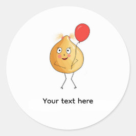Thema kikkererwt, kikkererwt ontwerp ronde sticker