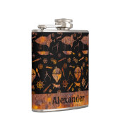 Thema kleine Steampunk kleurrijke Rusty Heupfles (Rechts)