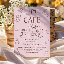 Thema koffie roze strik cafe bebe meisje baby show