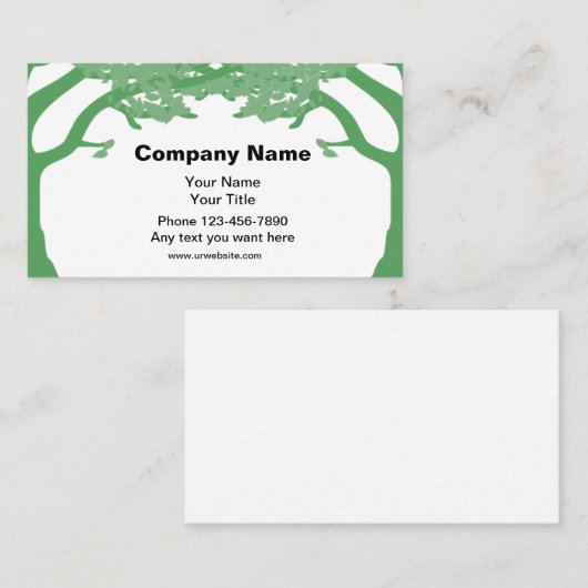 Thema Landschafterbomen Visitekaartje (Voorkant / Achterkant)